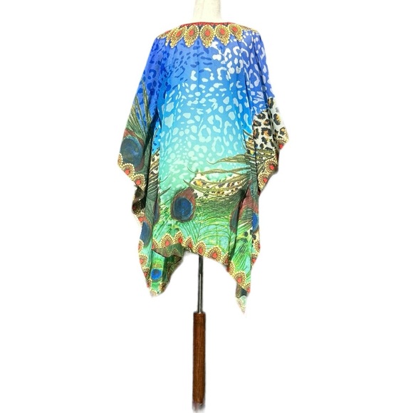 RANEE’S Embellished Tunic Swim Coverup Medium - Picture 7 of 9